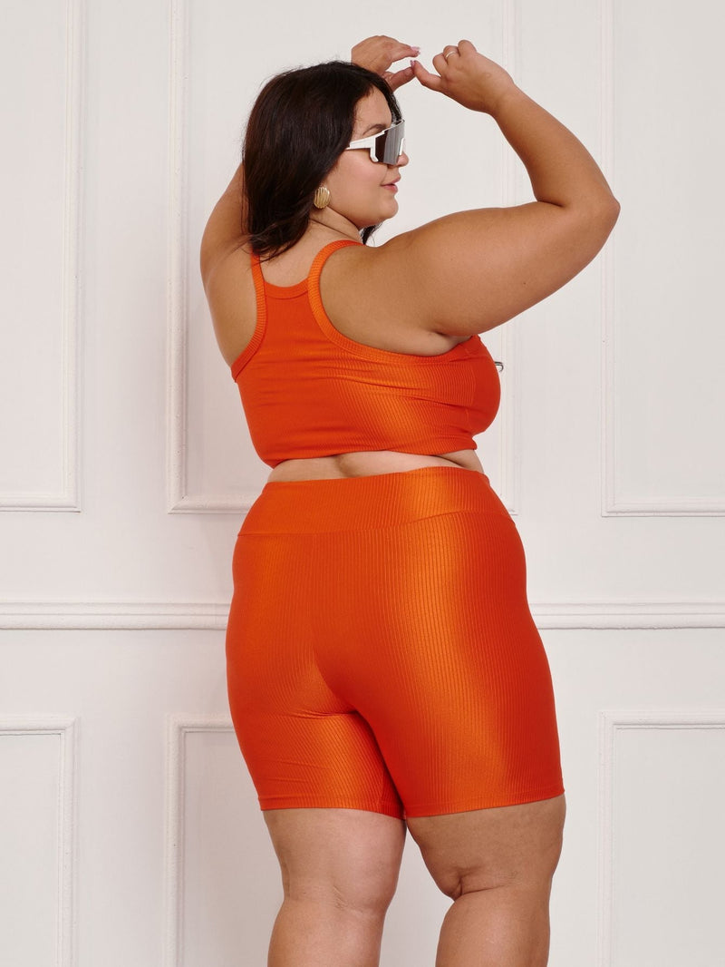 Conjunto Fitness Canelado Plus Size