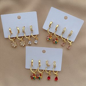 MIX DE COLARES AMANDA FOLHEADO A PRATA⭐️