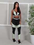 Conjunto Calça Legging Detalhe + Top Elástico