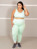 Conjunto Fitness Legging + Top S/bojo Plus Size