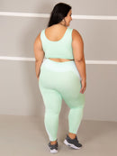 Conjunto Fitness Legging + Top S/bojo Plus Size
