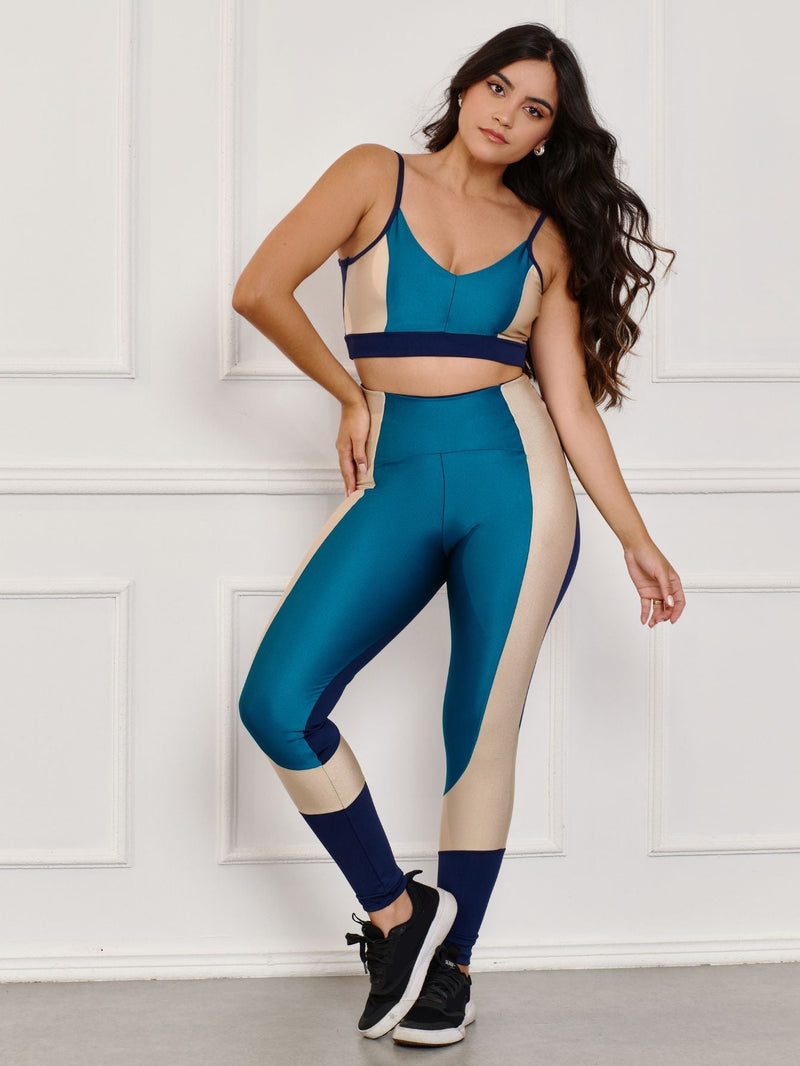 Conjunto fitness Color (calça+top)