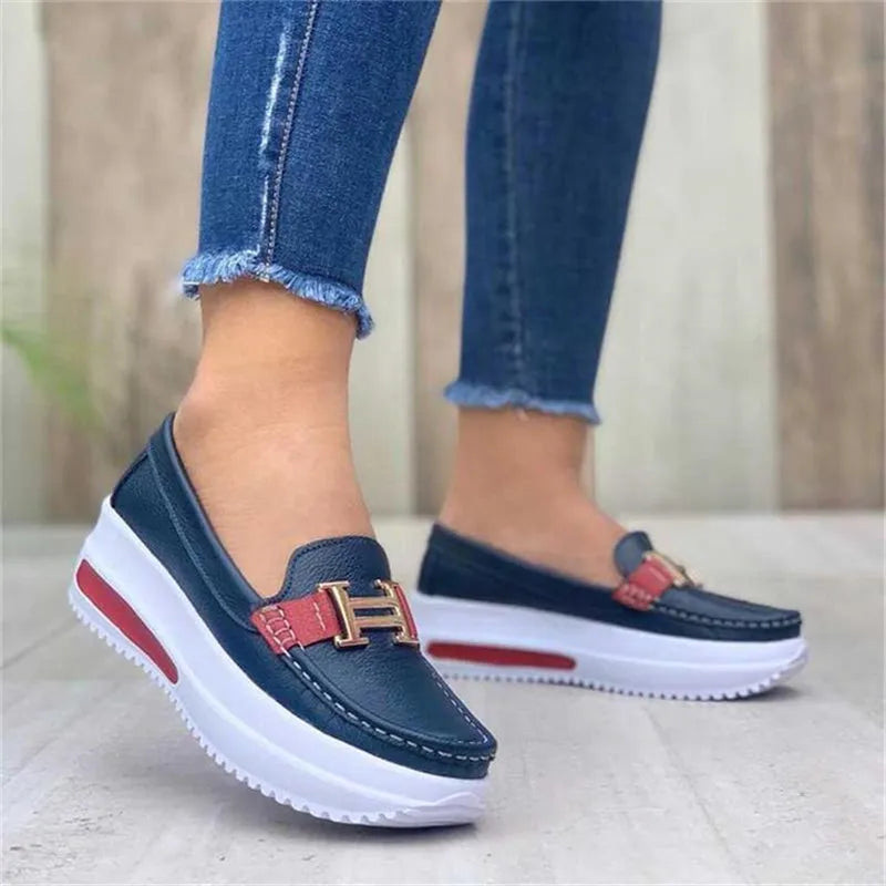Mocassim Feminino de Couro Confort