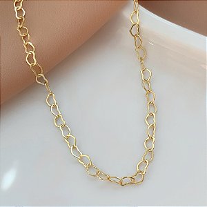 PULSEIRA ELOS CORAÇÕES PINGENTE CORAÇÃO ZIRCÔNIA FOLHEADO A OURO 18K⭐️