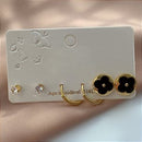 BRINCO ARGOLINHA PINGENTE TREVO RESINADO DOURADO AÇO 316L⭐️