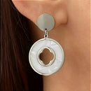 COLAR TREVO MADREPÉROLA DOURADO AÇO 316L⭐️