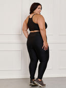 Conjunto Fitness Canelado C/Liso Plus Size