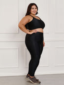 Conjunto Fitness Canelado C/Liso Plus Size