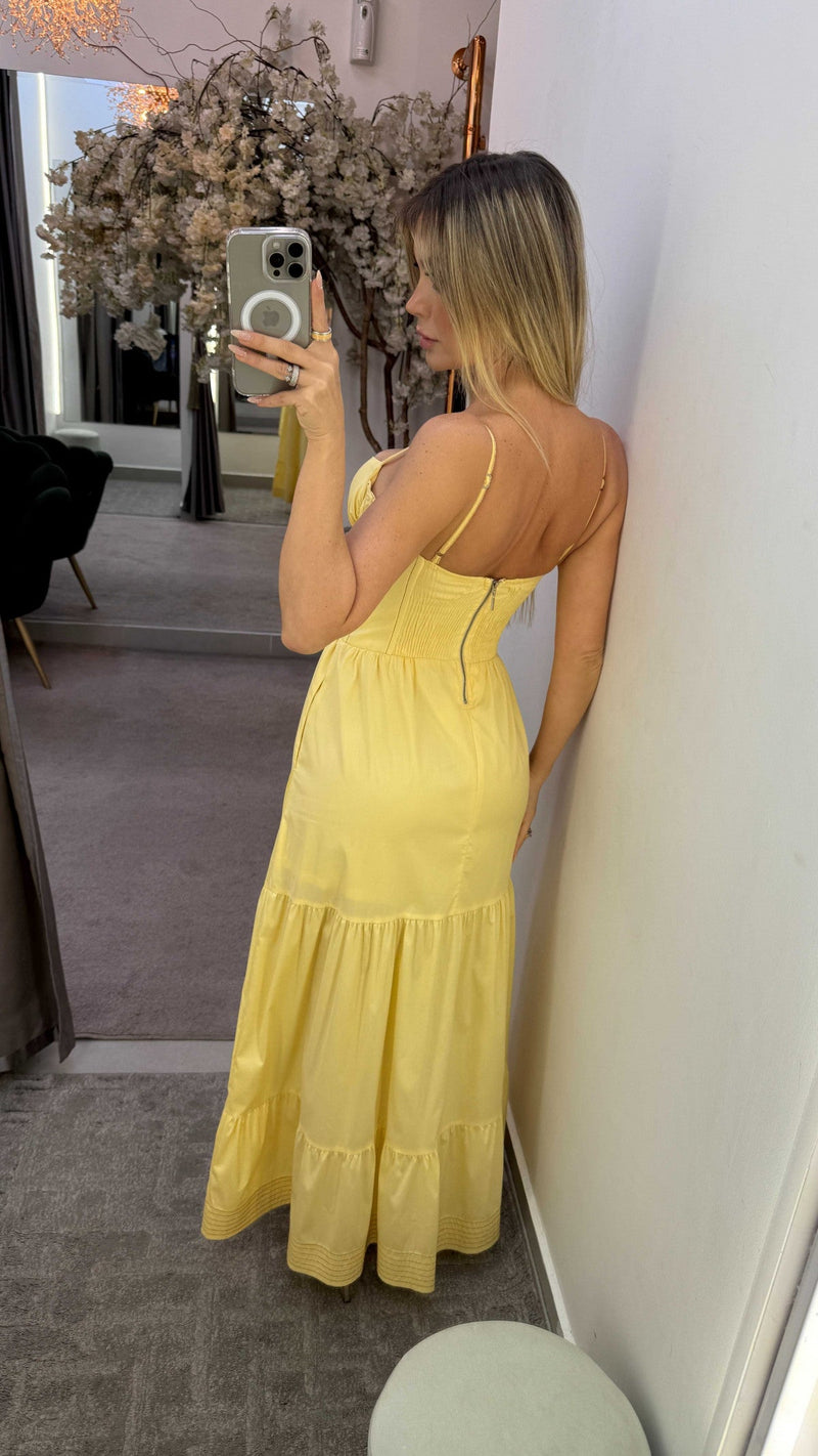 Vestido Corselet Tricoline Luara