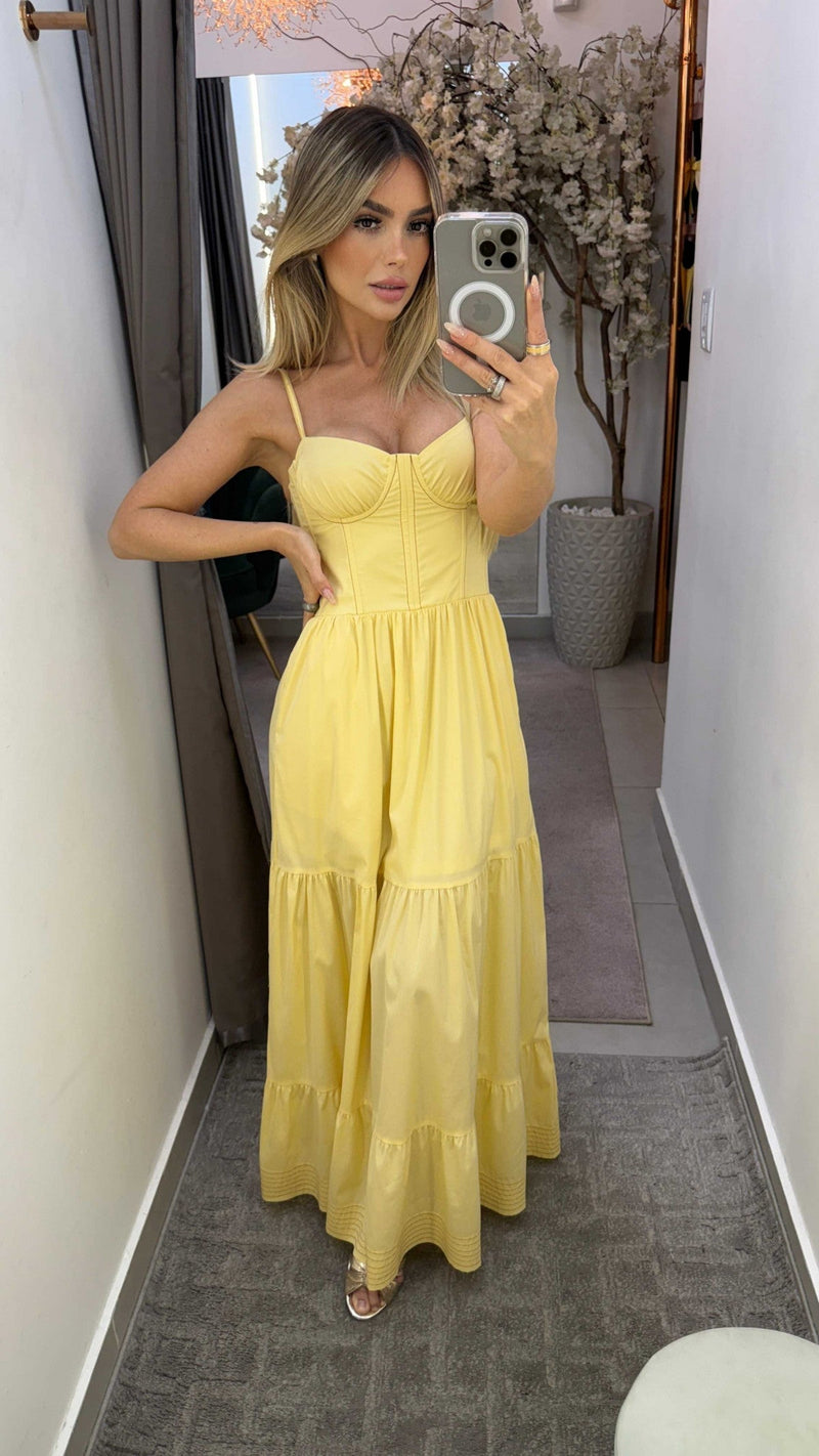 Vestido Corselet Tricoline Luara