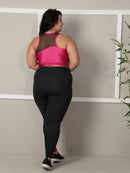Conjunto Legging Detalhe em Tule + Top C/bojo Plus Size