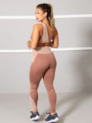 Conjunto fitness Detalhe em Tule (calça+top)