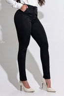 Calça Jeans Modeladora Preta Que Não Desbota Magnífica