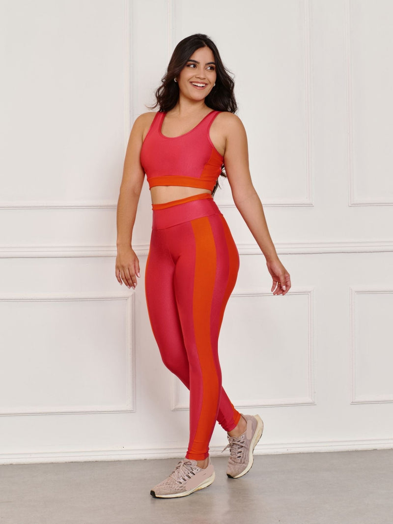 Conjunto fitness Color (calça+top)