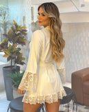 Conjunto Venus Camisola, Robe e Calcinha