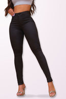 Calça Jeans Modeladora Preta Que Não Desbota