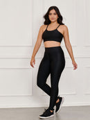 Conjunto fitness Liso/Canelado (calça+top)