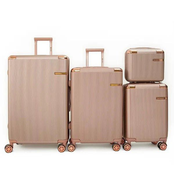 Kit com 2 Malas de Bordo + Frasqueira – Padrão ANAC | Cadeado Numérico | Rodinhas 360°