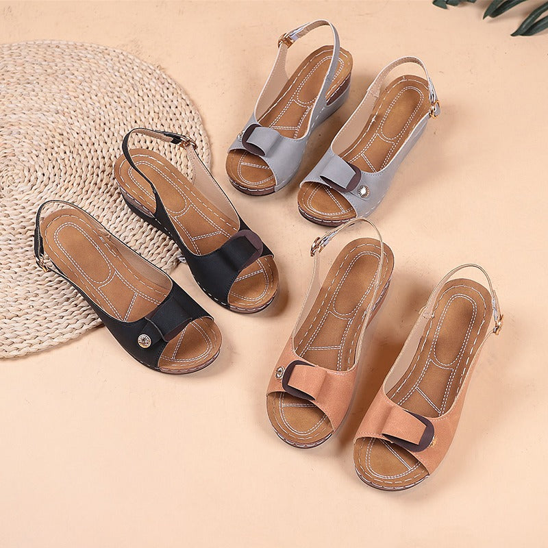 Sandália Feminina Com Salto Luxury