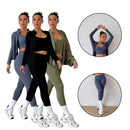 Conjunto Fitness 3 peças | Top+Jaqueta+Legging