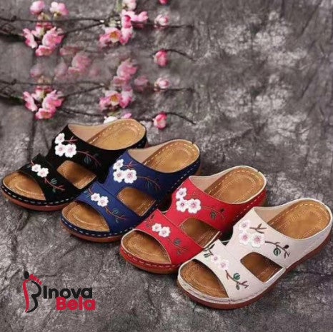 Sandália Feminina Flowers