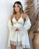 Conjunto Venus Camisola, Robe e Calcinha