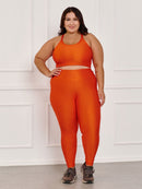 Conjunto Fitness Canelado Plus Size
