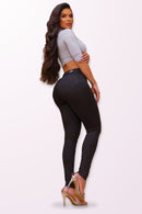 Calça Jeans Modeladora Preta Que Não Desbota