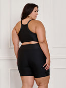 Conjunto Fitness Canelado C/Liso Plus Size