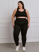 Conjunto Fitness Legging + Top S/bojo Plus Size