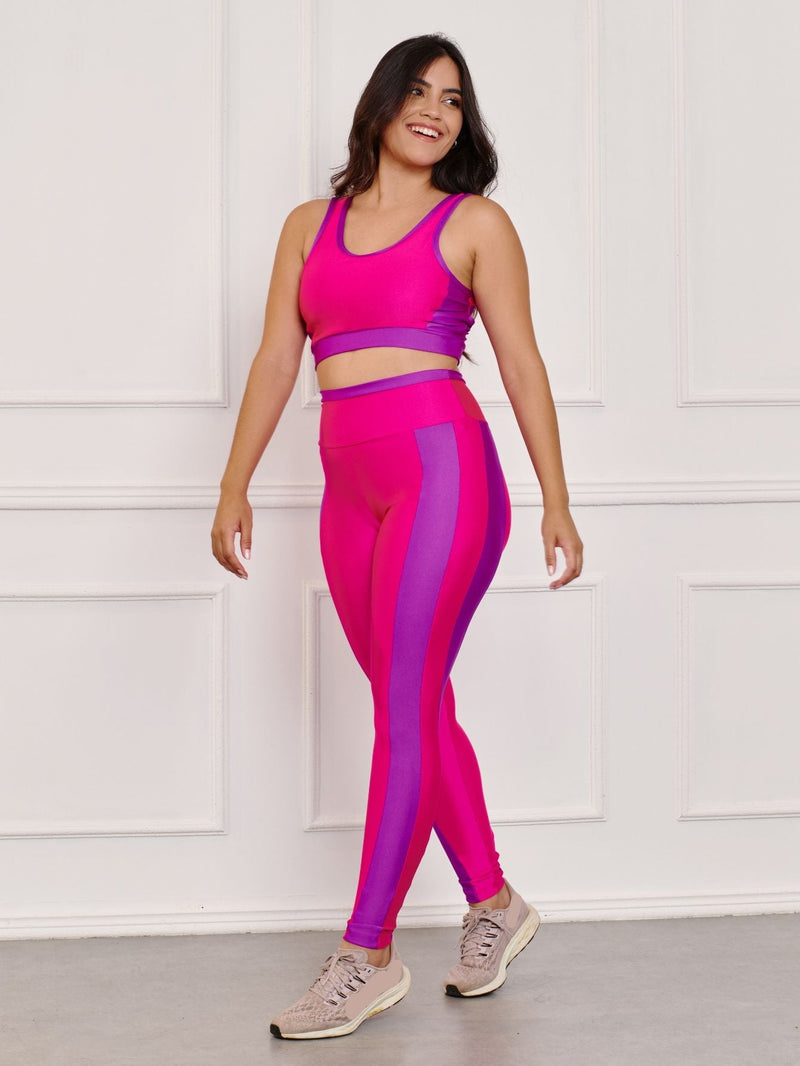 Conjunto fitness Color (calça+top)