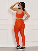 Conjunto fitness Liso/Canelado (calça+top)