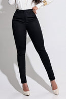 Calça Jeans Modeladora Preta Que Não Desbota Magnífica