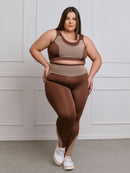 Conjunto Fitness Legging + Top S/bojo Plus Size