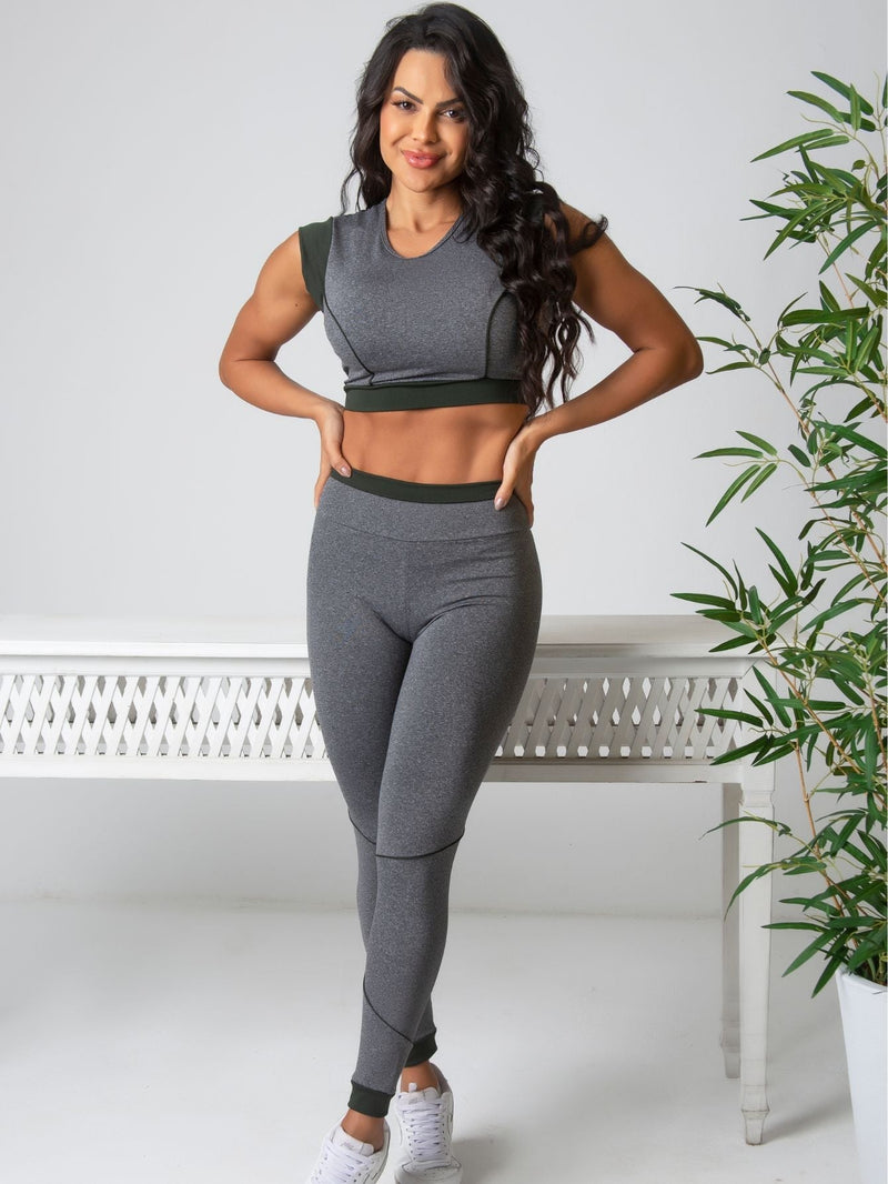 Conjunto Detalhe Vivo (Calça + Top S/Bojo)