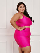 Conjunto Fitness Canelado C/Liso Plus Size