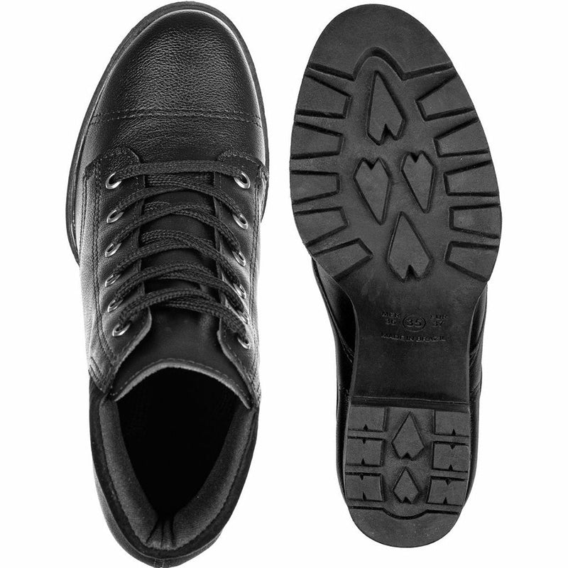 Coturno Feminino Plataforma Tratorado Salto Médio