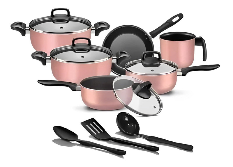 Jogo de Panelas Antiaderente 9 Peças - Teflon