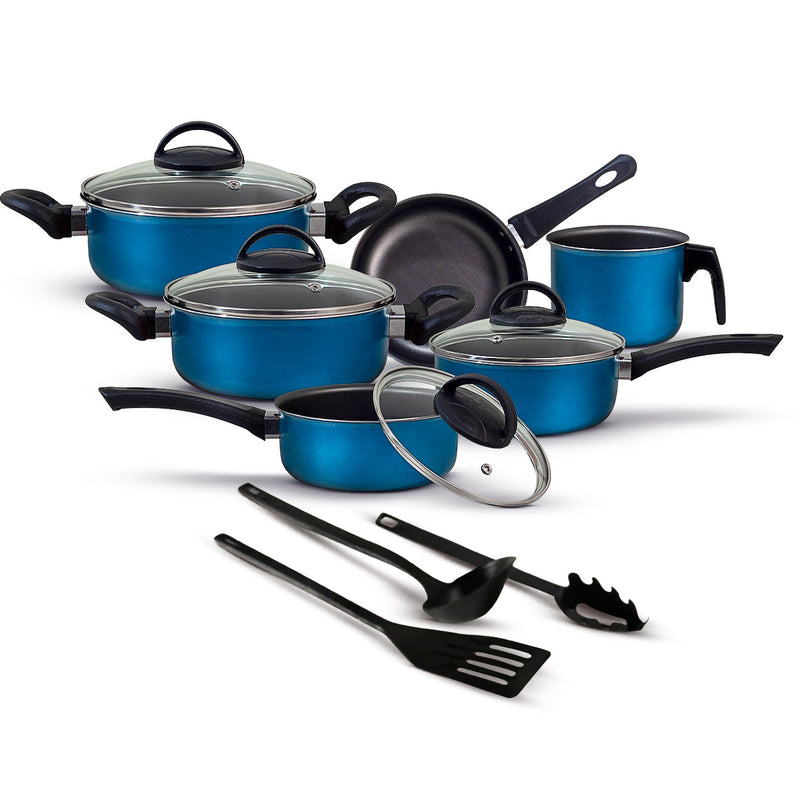 Jogo de Panelas Antiaderente 9 Peças - Teflon