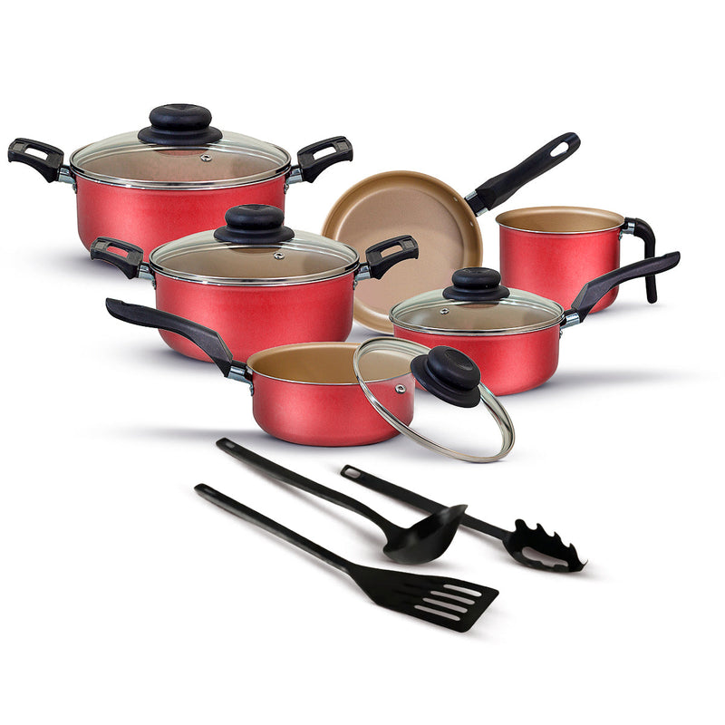 Jogo de Panelas Antiaderente 9 Peças - Teflon