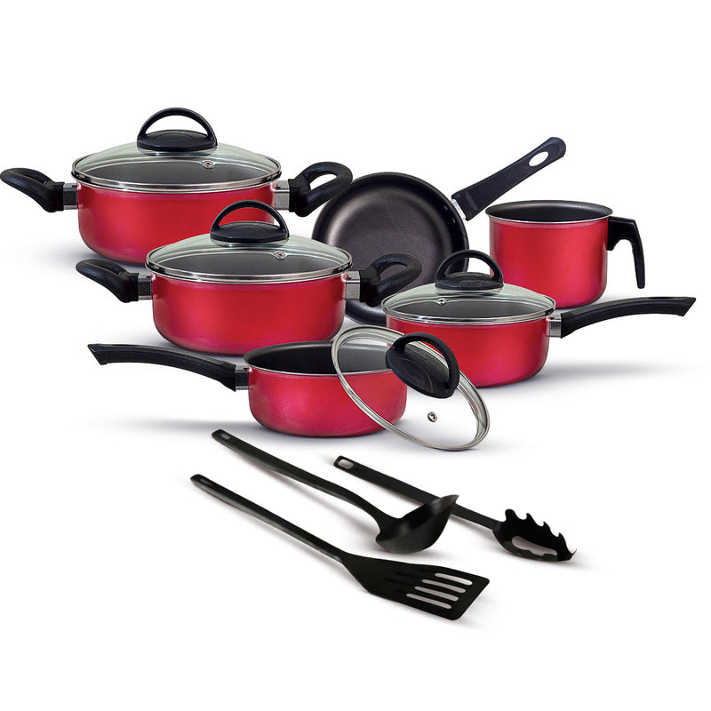 Jogo de Panelas Antiaderente 9 Peças - Teflon