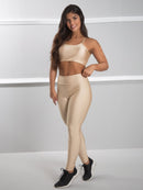 Conjunto Brilhoso (Calça + Top C/Bojo)