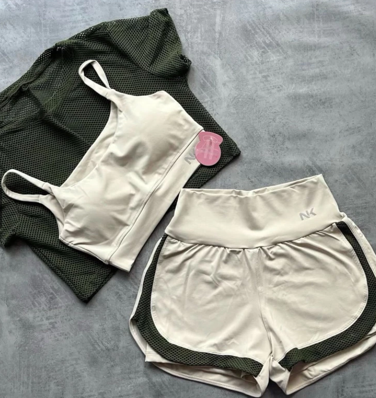 Conjunto 3 Peças Short Duplo