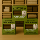 Kit com 20 Panos de Pratos 100% Algodão + Triturador De Alho Elétrico de BRINDE