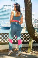 Conjunto Detalhe Colorido (Calça + Top C/Bojo)