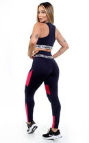 Conjunto Calça Legging Detalhe + Top Elástico