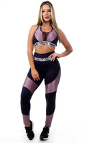 Conjunto Calça Legging Detalhe + Top Elástico