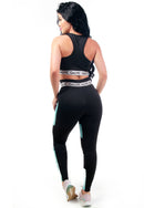 Conjunto Calça Legging Detalhe + Top Elástico