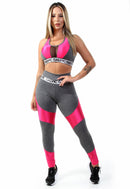 Conjunto Calça Legging Detalhe + Top Elástico