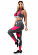 Conjunto Calça Legging Detalhe + Top Elástico